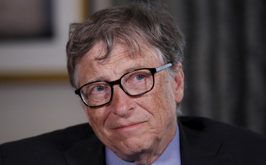 1.º  Bill Gates, accionista da Microsoft. Fortuna avaliada em 86 mil milhões de dólares. Estados Unidos