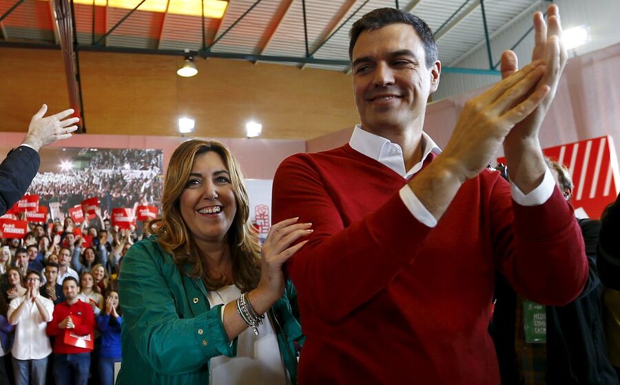 Susana Díaz Pedro Sánchez