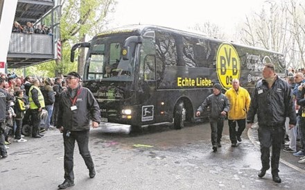 Explosões visavam especificamente o autocarro do Borussia Dortmund, diz polícia