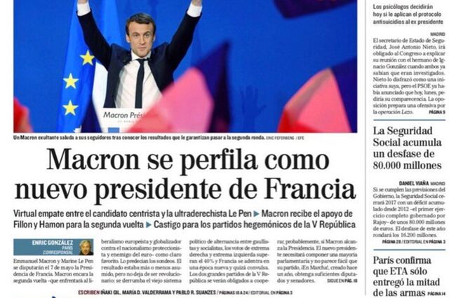 Como os jornais internacionais vêem o duelo Macron-Le Pen
