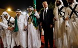 A viagem de Trump ao mundo Árabe em imagens