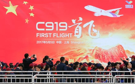 Fotogaleria: Avião chinês C919 já voa