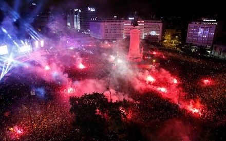 A festa do Benfica tetracampeão, em imagens