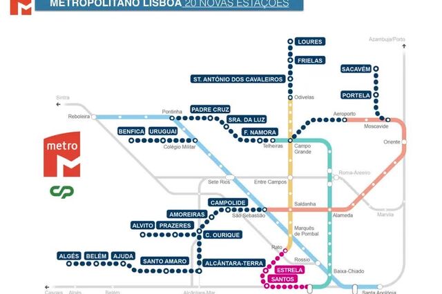 Plano de Cristas para expandir Metro de Lisboa custa 1.876 milhões de euros