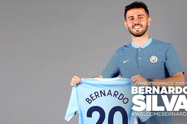 Bernardo Silva protagoniza terceira maior transferência lusa após Ronaldo e Figo