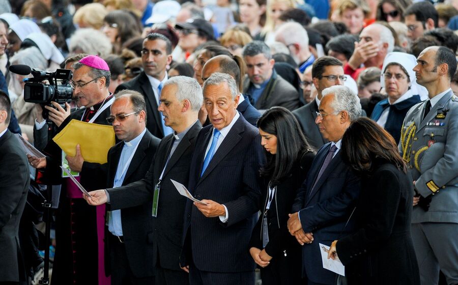 papa marcelo rebelo sousa fátima antónio costa