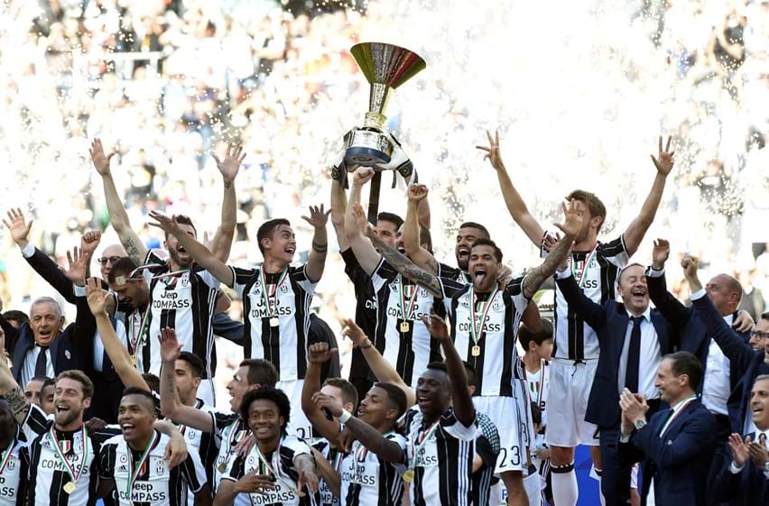 A Juventus sagrou-se campeã italiana de futebol pela sexta vez consecutiva. Um feito inédito.