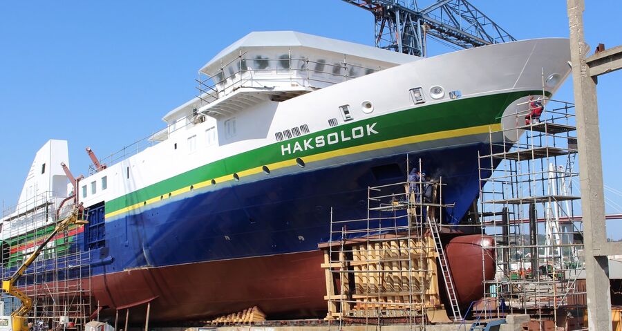 Haksolok, navio encomendado por Timor Leste aos seus estaleiros navais na Figueira a Foz.