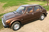 1978 Honda Civic 125. Estimativa de cinco a sete mil libras.