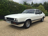 1983 Ford Capri 1.6 LS. Estimativa de oito a dez mil libras.