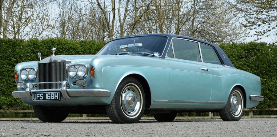 1970 Rolls Royce MPW Coupé. Estimativa de 22 a 26 mil libras.