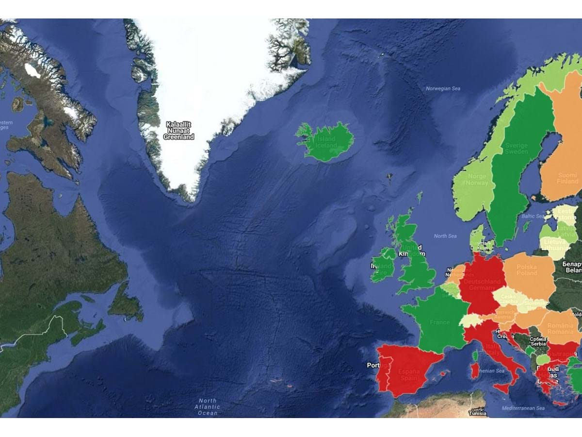 O mapa da taxa de natalidade na Europa em 2016 - Mapas - Jornal de Negócios