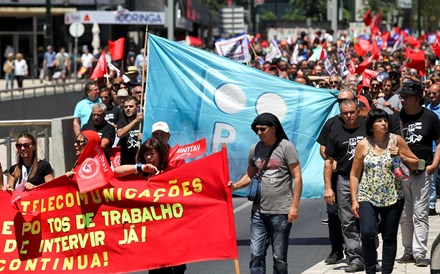 O dia em que os trabalhadores da PT saíram à rua para gritar contra a gestão da Altice