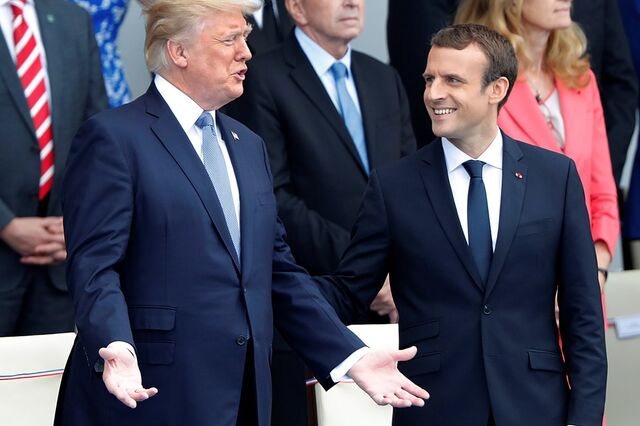 Trump em Paris assiste ao desfile da Tomada da Bastilha e procura a paz com Macron