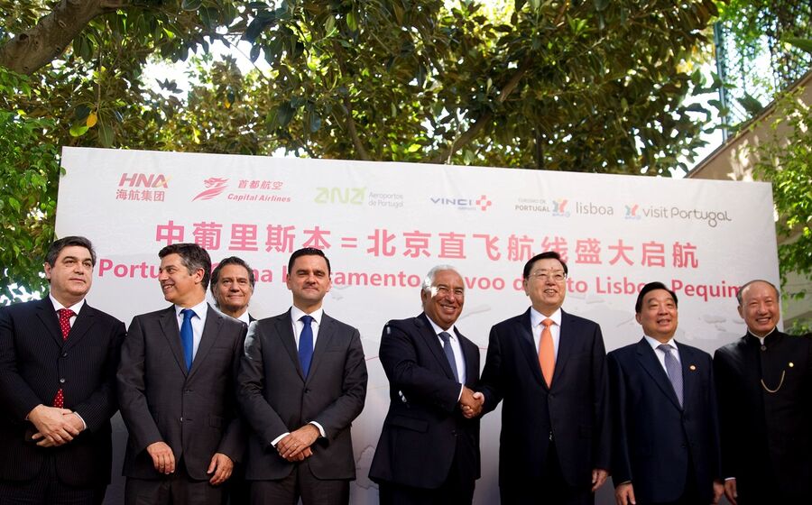 antónio costa com chineses