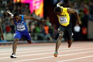 Bolt Londres despedida gatlin