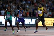 Bolt Londres despedida gatlin