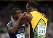 Bolt Londres despedida gatlin