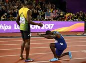 Bolt Londres despedida gatlin