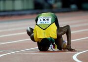 Bolt Londres despedida gatlin