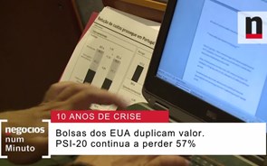 Negócios explica: A evolução das bolsas nestes dez anos de crise