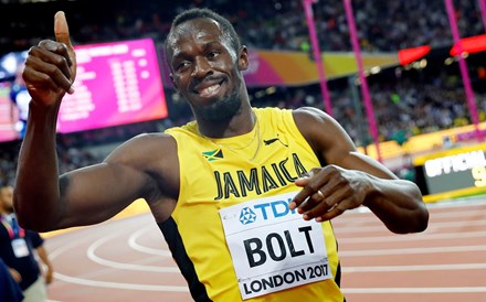 Os aplausos foram para Bolt mesmo ficando em terceiro