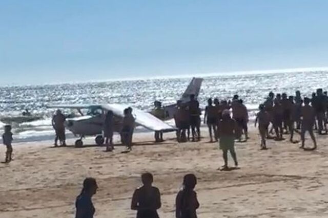 Dois mortos em aterragem de avioneta em praia da Costa de Caparica