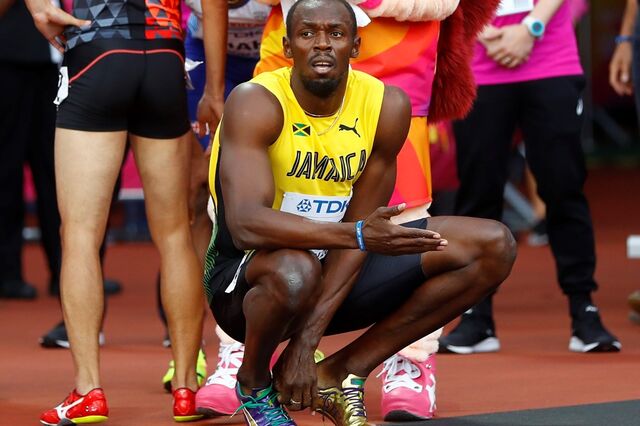Os aplausos foram para Bolt mesmo ficando em terceiro