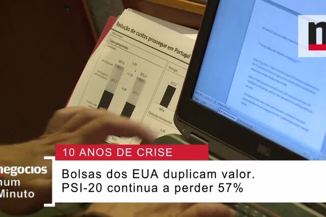 Negócios explica: A evolução das bolsas nestes dez anos de crise