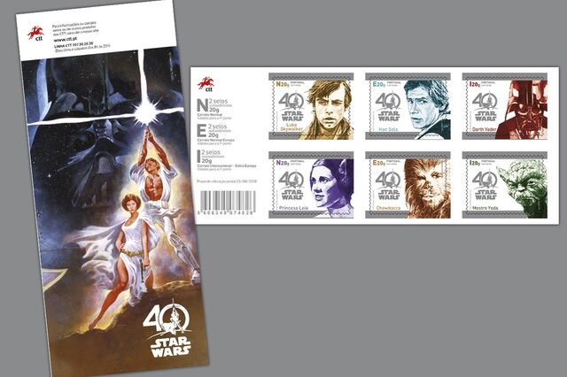 CTT lança selos para celebrar 40 anos da Guerra das Estrelas