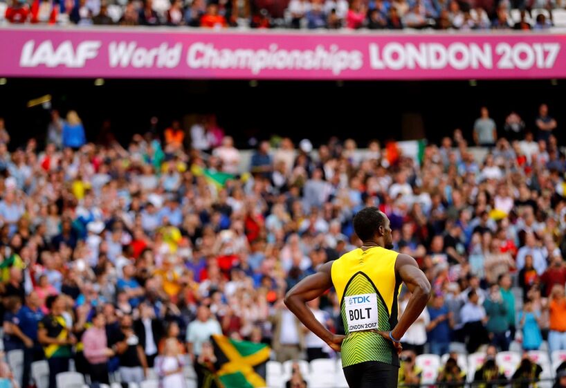 Bolt Londres despedida gatlin