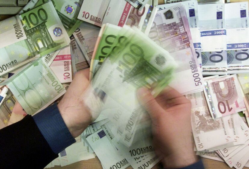Dinheiro Euros notas