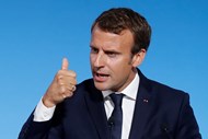 Emmanuel Macron. O presidente francês também defende um endurecimento das sanções à Coreia do Norte em resposta ao que classifica como as provocações de Pyongyang. E quer uma União Europeia “unida e clara” nesta matéria.