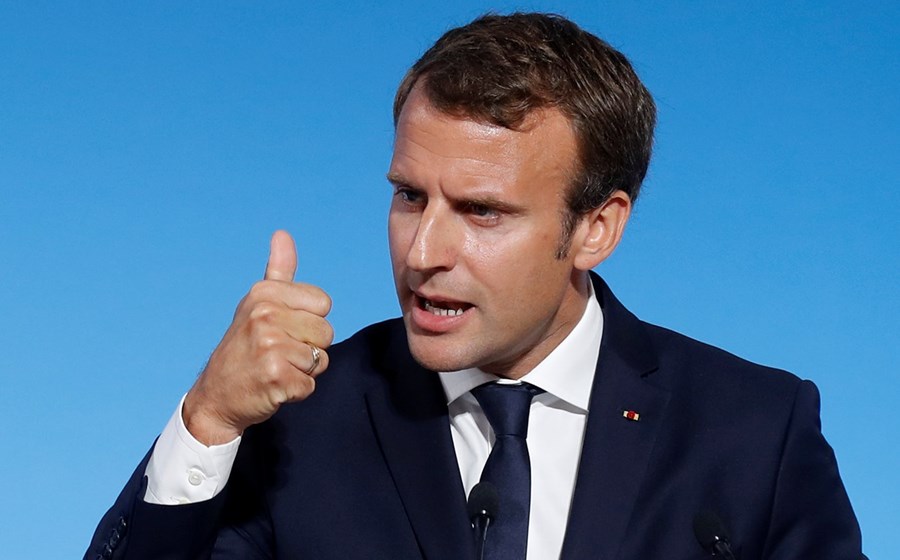 Emmanuel Macron. O presidente francês também defende um endurecimento das sanções à Coreia do Norte em resposta ao que classifica como as provocações de Pyongyang. E quer uma União Europeia “unida e clara” nesta matéria.