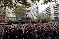 protestos em Barcelona