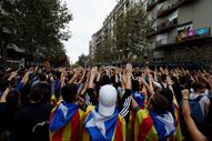protestos em Barcelona