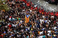 protestos em Barcelona