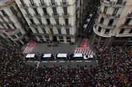 protestos em Barcelona