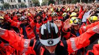 protestos em Barcelona