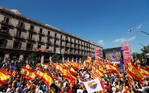 Polícia estima 350 mil em manifestação de Barcelona, contra um milhão da organização