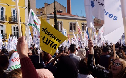 Professores em greve entre 13 e 16 de Março