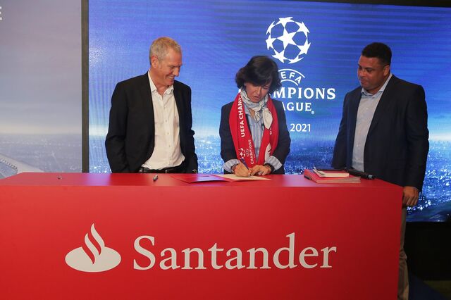 Santander troca a Fórmula 1 pela Liga dos Campeões