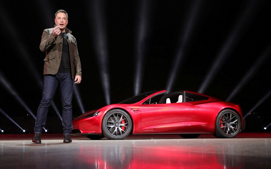 tesla semi roadster