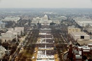 Dia da tomada de posse de Donald Trump nos Estados Unidos.