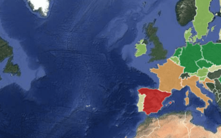 Mapa: Desemprego em Portugal já é inferior ao da Letónia   