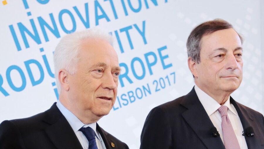 Mário Draghi e Carlos Costa