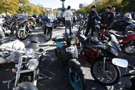 protesto motos motociclista