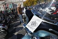 protesto motos motociclista