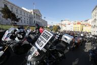 protesto motos motociclista