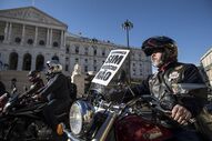 protesto motos motociclista